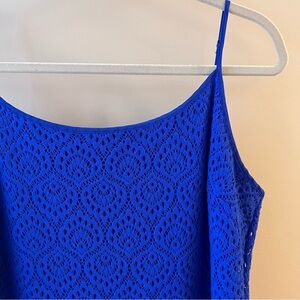 Lilly Pulitzer Avalon Maxi Dress in the Cobalt Beach Bungalow Lace